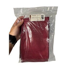 Longaberger 36x36 Tablecloth Paprika Red #8539127 New Sealed Cotton Fabric